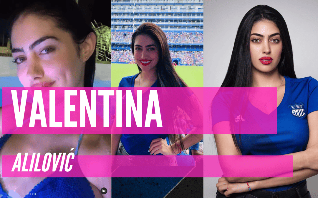 Valentina: bella croata-ecuatoriana cautivó en partido de Emelec